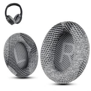 Earpads for Bose QC35 & QC45, Breathable Soft Fabric, Gray Fits QC45/QC35 II/QC25/QC2/QC15/AE2/AE2i/AE2w/SoundLink Headphones; Soft Memory Foam Bose Headphones Replacement Ear Pads Earpads for Bose QC35 & QC45, Breathable Soft Fabric, Gray Fits QC45/QC35 II/QC25/QC2/QC15/AE2/AE2i/AE2w/SoundLink Headphones; Soft Memory Foam Bose Headphones Replacement Ear Pads