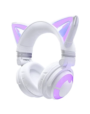 YOWU Cat Ear Headphones CE, Wired/Wireless Headphones with Seamless Live Sound Experience for PC/PE/Switch, Built-in Mic & Customizable RGB Light Effect for Anime Lovers(White) YOWU Cat Ear Headphones CE, Wired/Wireless Headphones with Seamless Live Sound Experience for PC/PE/Switch, Built-in Mic & Customizable RGB Light Effect for Anime Lovers(White)