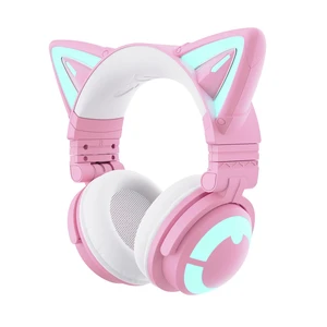YOWU Cat Ear Headphones CE, Wired/Wireless Pink Gaming Headsets with Seamless Live Sound Experience for PC/PE/Switch/PS4/PS5, Built-in Mic & Customizable RGB Light Effect for Anime Lovers YOWU Cat Ear Headphones CE, Wired/Wireless Pink Gaming Headsets with Seamless Live Sound Experience for PC/PE/Switch/PS4/PS5, Built-in Mic & Customizable RGB Light Effect for Anime Lovers