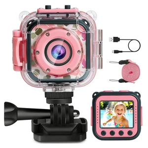 Kids Underwater Camera & Pool Toy - IP68 Waterproof Action Camera for Girls Ages 3-12 with 1080P Video, 32GB Card, Bike Mount, Birthday Gift for Swimming, Diving, Riding, Snorkeling Kids Underwater Camera & Pool Toy - IP68 Waterproof Action Camera for Girls Ages 3-12 with 1080P Video, 32GB Card, Bike Mount, Birthday Gift for Swimming, Diving, Riding, Snorkeling