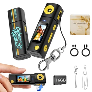 Mini Keychain Digital Camera:2K Digital Mini Camera with 16GB Card,Vintage Keychain Video Camera, 1" HD LCD Display, 400mAh Battery Portable Small Cameras with Elegant Gift Box Mini Keychain Digital Camera:2K Digital Mini Camera with 16GB Card,Vintage Keychain Video Camera, 1" HD LCD Display, 400mAh Battery Portable Small Cameras with Elegant Gift Box