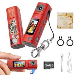 Mini Keychain Digital Camera:2K Digital Mini Camera with 16GB Card,Vintage Keychain Video Camera, 1" HD LCD Display, 400mAh Battery Portable Small Cameras with Elegant Gift Box Mini Keychain Digital Camera:2K Digital Mini Camera with 16GB Card,Vintage Keychain Video Camera, 1" HD LCD Display, 400mAh Battery Portable Small Cameras with Elegant Gift Box