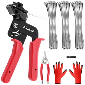 300-Piece Metal Zip Ties Gun Kit,12 Inch 304 Stainless Steel Ties Heavy Duty Outdoor,Adjustable Fastening Cutting Tie Tool for Fence, Chicken Coop,Cables, Pipesas well as Outdoor binding 300-Piece Metal Zip Ties Gun Kit,12 Inch 304 Stainless Steel Ties Heavy Duty Outdoor,Adjustable Fastening Cutting Tie Tool for Fence, Chicken Coop,Cables, Pipesas well as Outdoor binding