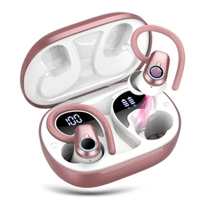 Wireless Earbuds, 2026 Bluetooth Headphones 5.3 Sport, 50H Ear buds with Earhooks, Dual LED DisplayBluetooth Earbuds, Stereo Noise Cancelling Headphones, IP7 Waterproof Running Earphones, Rose Gold Wireless Earbuds, 2026 Bluetooth Headphones 5.3 Sport, 50H Ear buds with Earhooks, Dual LED DisplayBluetooth Earbuds, Stereo Noise Cancelling Headphones, IP7 Waterproof Running Earphones, Rose Gold