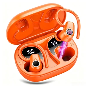 Wireless Earbuds Bluetooth 5.3 Headphones Sport, 50H Stereo Ear Buds LED Display, 2026 Bluetooth Earbuds with 4 ENC Noise Canceling Mic, IP7 Waterproof Earphones with Earhooks for Running, Pumpkin Wireless Earbuds Bluetooth 5.3 Headphones Sport, 50H Stereo Ear Buds LED Display, 2026 Bluetooth Earbuds with 4 ENC Noise Canceling Mic, IP7 Waterproof Earphones with Earhooks for Running, Pumpkin