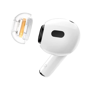 SuperFine for AirPods Pro Gen 1 & 2 - L - Medical Grade Silicone Patented Replacement Ear Tips and Adapters for Supreme Comfort (one Pair)(Ear Tips Installed) SuperFine for AirPods Pro Gen 1 & 2 - L - Medical Grade Silicone Patented Replacement Ear Tips and Adapters for Supreme Comfort (one Pair)(Ear Tips Installed)