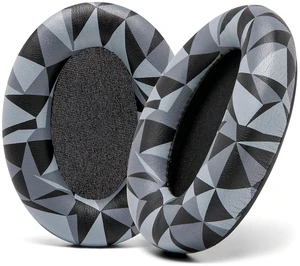 PadZ WH-1000XM3 - Extra Thick Replacement Earpads for Sony WH-1000XM3 Made by Wicked Cushions Soft PU Leather, Luxurious Memory Foam, Added Thickness Geo Grey PadZ WH-1000XM3 - Extra Thick Replacement Earpads for Sony WH-1000XM3 Made by Wicked Cushions Soft PU Leather, Luxurious Memory Foam, Added Thickness Geo Grey