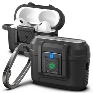 Lock Fit Designed for AirPods Pro 2 Case (2022/2023) with Lock Secure Locking Clip, Dual-Layer Protection, Included Carabiner, Wireless Charging Compatible - Matte Black Lock Fit Designed for AirPods Pro 2 Case (2022/2023) with Lock Secure Locking Clip, Dual-Layer Protection, Included Carabiner, Wireless Charging Compatible - Matte Black