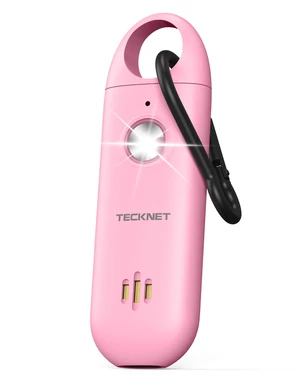 Personal Safety Alarm,Portable Personal Alarm for Women with Flashing Strobe Light & Low Battery Alert,130dB Rechargeable Emergency Keychain Alarms for Women,Men,Kids,Seniors(Pink) Personal Safety Alarm,Portable Personal Alarm for Women with Flashing Strobe Light & Low Battery Alert,130dB Rechargeable Emergency Keychain Alarms for Women,Men,Kids,Seniors(Pink)