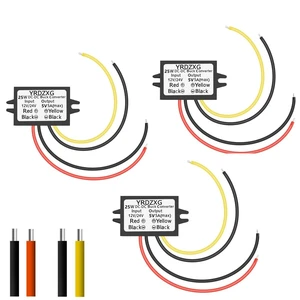 (3 pcs) 5V Buck Converter 12 V/24 V to 5 V 5A 25W DC Regulator to 5 V DC Step-Down Converter Waterproof Module for Golf Carts, Cars, and Trucks LED Power Adapter (3 pcs) 5V Buck Converter 12 V/24 V to 5 V 5A 25W DC Regulator to 5 V DC Step-Down Converter Waterproof Module for Golf Carts, Cars, and Trucks LED Power Adapter