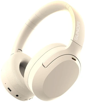 Hybrid Active Noise Cancelling Headphones, Wireless Over Ear Bluetooth Headphones with Mic, 40H Playtime, Hi-Res Audio, Deep Bass, Foldable Comfort Fit Ear Cups for Travel, Office, Home (White) Hybrid Active Noise Cancelling Headphones, Wireless Over Ear Bluetooth Headphones with Mic, 40H Playtime, Hi-Res Audio, Deep Bass, Foldable Comfort Fit Ear Cups for Travel, Office, Home (White)
