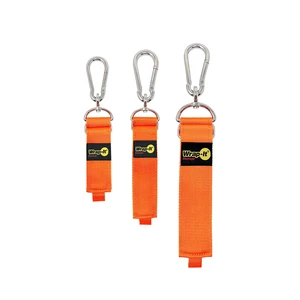 Hook 'n Hang Straps - Assorted 3-Pack Blaze Orange Heavy Duty Straps for Cord Storage or Garden Hose Organization Hook 'n Hang Straps - Assorted 3-Pack Blaze Orange Heavy Duty Straps for Cord Storage or Garden Hose Organization