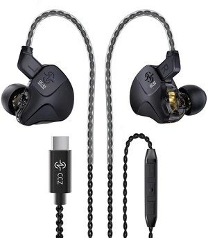 CCZ DC03 USB C Wired Headphones with Mic, Type C Earphones Wired Earbuds for iPhone 16/15 Pro Max Plus, Bass Stereo Noise Canceling IEMs for Gaming, in Ear Monitor Headphones for Musician Singers Call CCZ DC03 USB C Wired Headphones with Mic, Type C Earphones Wired Earbuds for iPhone 16/15 Pro Max Plus, Bass Stereo Noise Canceling IEMs for Gaming, in Ear Monitor Headphones for Musician Singers Call