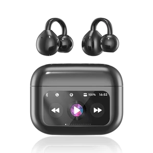 Clip On Ear Headphones, Open Ear Earbuds Wireless Bluetooth 5.4, Clip On Earbuds with LCD Touchscreen, Lightweight Comfort Open Ear Headphones for Pad Tablet Laptop Android/iOS Phones (Black) Clip On Ear Headphones, Open Ear Earbuds Wireless Bluetooth 5.4, Clip On Earbuds with LCD Touchscreen, Lightweight Comfort Open Ear Headphones for Pad Tablet Laptop Android/iOS Phones (Black)