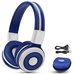 Kids Bluetooth Headphones with Microphone, 75/85/94dB Volume Limit Wireless Headset for Toddler Teens Children, Share Port, Travel Case, 3.5mm Cord, Foldable for School Airplane iPad Tablet Kids Bluetooth Headphones with Microphone, 75/85/94dB Volume Limit Wireless Headset for Toddler Teens Children, Share Port, Travel Case, 3.5mm Cord, Foldable for School Airplane iPad Tablet