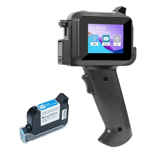 Handheld Inkjet Printer with 42ml Quick-Drying Ink Cartridge, 0.5 Inch Nozzle Ink Jet Coding Machine for EXP Date/Batch Number/QR Code/Barcode/Logo/Text (ZM-C12mini) (Black) Handheld Inkjet Printer with 42ml Quick-Drying Ink Cartridge, 0.5 Inch Nozzle Ink Jet Coding Machine for EXP Date/Batch Number/QR Code/Barcode/Logo/Text (ZM-C12mini) (Black)