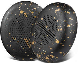 Earpads Replacement for Jabra Evolve2 65 (Evolve 2 65MS 65UC MS UC)/Evolve2 40 (40UC 40MS USB)/Elite 45h On-Ear Wireless Headset, Ear Pads Cushions with Softer Protein Leather - Black Gold Earpads Replacement for Jabra Evolve2 65 (Evolve 2 65MS 65UC MS UC)/Evolve2 40 (40UC 40MS USB)/Elite 45h On-Ear Wireless Headset, Ear Pads Cushions with Softer Protein Leather - Black Gold