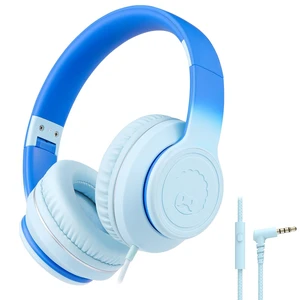 L22 Foldable Wired Headphones for Kids Girls Boys with Microphone Stereo 3.5mm Corded Head phones for School Classroom Airplane Chromebooks Computer Laptop Phones Gradient Blue L22 Foldable Wired Headphones for Kids Girls Boys with Microphone Stereo 3.5mm Corded Head phones for School Classroom Airplane Chromebooks Computer Laptop Phones Gradient Blue