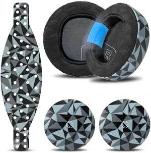 Mod Kit Maxwell 2 - Earpads, Headband & Side Plates for Audeze Maxwell 2 Made by Wicked Cushions Extra Wide Silicone Headband, Magnetic Plates & Gel Earpads For Maxwell 2 & 2ANC Geo Grey Mod Kit Maxwell 2 - Earpads, Headband & Side Plates for Audeze Maxwell 2 Made by Wicked Cushions Extra Wide Silicone Headband, Magnetic Plates & Gel Earpads For Maxwell 2 & 2ANC Geo Grey
