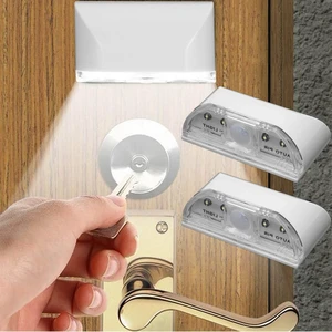 Keyhole Light Lamp Battery Operated PIR Infrared IR Wireless Auto Sensor Motion Detector Door Keyhole with 4 LED Bulbs Light Lamp Tap Lights LED Night Light for Key Hole/Door Lock (2pack White) Keyhole Light Lamp Battery Operated PIR Infrared IR Wireless Auto Sensor Motion Detector Door Keyhole with 4 LED Bulbs Light Lamp Tap Lights LED Night Light for Key Hole/Door Lock (2pack White)