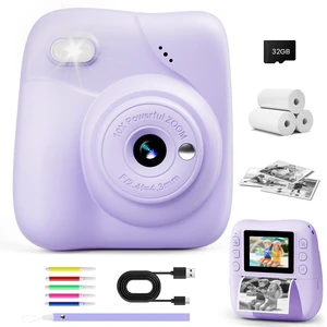 Kids Camera Instant Print, 1080P Camera with 32GB Card, Blue Includes 3 Print Paper, 2.0" Screen Digital Camera, 10X Zoom, Birthday for Boys & Girls Ages 3-12 Kids Camera Instant Print, 1080P Camera with 32GB Card, Blue Includes 3 Print Paper, 2.0" Screen Digital Camera, 10X Zoom, Birthday for Boys & Girls Ages 3-12