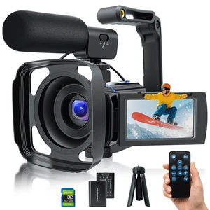 5K Video Camera Camcorder, 64MP UHD Vlogging Camera for YouTube with 16X Zoom, IR Night Vision, 3.0" Touch Screen, Stabilizer, Mic, 2 Batteries+32GB Card, Gift for Dad 5K Video Camera Camcorder, 64MP UHD Vlogging Camera for YouTube with 16X Zoom, IR Night Vision, 3.0" Touch Screen, Stabilizer, Mic, 2 Batteries+32GB Card, Gift for Dad