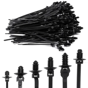 180 PCS Push Mount Zip Ties, Nylon Car Mount Wire Ties Snap in Cable Zip Ties, Black Push Mount Cable Ties Automotive Zip Ties Fastener Wire Harness Clips for Wire Tying (6-Types) 180 PCS Push Mount Zip Ties, Nylon Car Mount Wire Ties Snap in Cable Zip Ties, Black Push Mount Cable Ties Automotive Zip Ties Fastener Wire Harness Clips for Wire Tying (6-Types)