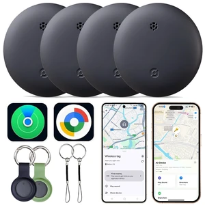 2026 Android Tracker Tags-4 Pack for Android & iOS, Dual-System Works with Apple Find My or Google Find Hub, Bluetooth Item Finder for Keys, Luggage, Backpacks and Wallets, IP66 Waterproof 2026 Android Tracker Tags-4 Pack for Android & iOS, Dual-System Works with Apple Find My or Google Find Hub, Bluetooth Item Finder for Keys, Luggage, Backpacks and Wallets, IP66 Waterproof