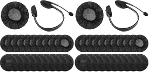 200 Pcs Disposable Headphone Ear Covers, S, 6.5 Cm/ 2.6 Inch, Black Non-woven Sanitary Pads for On-ear Headphones, Hygiene Shield for Shared Gear, Sweat-proof, Fits Most Over-ear Headsets 200 Pcs Disposable Headphone Ear Covers, S, 6.5 Cm/ 2.6 Inch, Black Non-woven Sanitary Pads for On-ear Headphones, Hygiene Shield for Shared Gear, Sweat-proof, Fits Most Over-ear Headsets