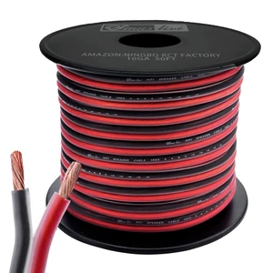16 AWG Gauge Speaker Wire Speaker Cable Stereo, Car or Home Theater, Red and Black,CCAM 50FT 16 AWG Gauge Speaker Wire Speaker Cable Stereo, Car or Home Theater, Red and Black,CCAM 50FT