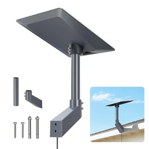 Starlink V5 Wall Mount, 360° Adjustable Mount for Starlink Gen 5 Heavy Duty Aluminum Starlink Mount with 4" Offset Mast, Weatherproof Bracket for Exterior Wall, Gable & Fascia Installation Starlink V5 Wall Mount, 360° Adjustable Mount for Starlink Gen 5 Heavy Duty Aluminum Starlink Mount with 4" Offset Mast, Weatherproof Bracket for Exterior Wall, Gable & Fascia Installation