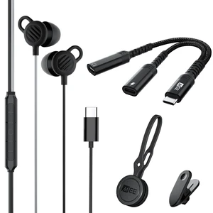Wired Sleep Earbuds & USB-C Audio & Charging Adapter Low Profile Headphones for Side Sleepers with Type C Splitter, Listen & Charge at the Same Time for Sleeping, Working, Travel Wired Sleep Earbuds & USB-C Audio & Charging Adapter Low Profile Headphones for Side Sleepers with Type C Splitter, Listen & Charge at the Same Time for Sleeping, Working, Travel