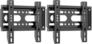TV Wall Mount Bracket Low Profile Fixed for 14-43 Inch Flat Screen TVs & Monitors Up to 55lbs, Universal TV Monitor Mount Fits 8" Wood Studs Max VESA 200x200mm (Pack of 2) TV Wall Mount Bracket Low Profile Fixed for 14-43 Inch Flat Screen TVs & Monitors Up to 55lbs, Universal TV Monitor Mount Fits 8" Wood Studs Max VESA 200x200mm (Pack of 2)