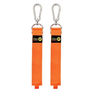 Hook 'n Hang Straps - 32" (2-Pack) Blaze Orange Carabiner Straps to Use as Extension Cord Holder Heavy Duty Straps with Hooks for Cord Storage or Garden Hose Strap Hook 'n Hang Straps - 32" (2-Pack) Blaze Orange Carabiner Straps to Use as Extension Cord Holder Heavy Duty Straps with Hooks for Cord Storage or Garden Hose Strap