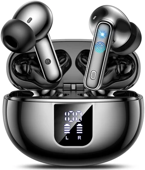 True Earbuds Wireless Bluetooth 5.4 with Active Noise Cancelling Earbuds Ear Buds Wireless Bluetooth Earbuds with Mic In-Ear Earphones Touch,LED Display,90H,IPX5,Android iOS for Running Gym Workout True Earbuds Wireless Bluetooth 5.4 with Active Noise Cancelling Earbuds Ear Buds Wireless Bluetooth Earbuds with Mic In-Ear Earphones Touch,LED Display,90H,IPX5,Android iOS for Running Gym Workout