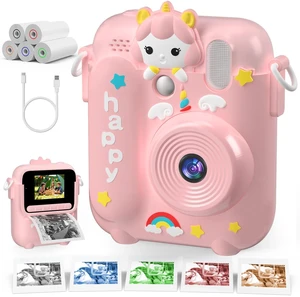 Kids Camera Instant Print, 3 4 5 6 7 8 9 10 11 Year Old Girl Birthday Gift 1080P HD Video Digital Instant Camera for Kids with Silicone Cover & 5 Rolls of Printer Paper (Pink) Kids Camera Instant Print, 3 4 5 6 7 8 9 10 11 Year Old Girl Birthday Gift 1080P HD Video Digital Instant Camera for Kids with Silicone Cover & 5 Rolls of Printer Paper (Pink)