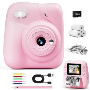 Kids Camera Instant Print, 1080P Camera with 32GB Card, Blue Includes 3 Print Paper, 2.0" Screen Digital Camera, 10X Zoom, Birthday for Boys & Girls Ages 3-12 Kids Camera Instant Print, 1080P Camera with 32GB Card, Blue Includes 3 Print Paper, 2.0" Screen Digital Camera, 10X Zoom, Birthday for Boys & Girls Ages 3-12