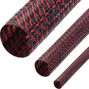 3 Pieces Cord Protector Wire Loom Tubing Cable Sleeve Split Sleeving for USB Charger Cable Cord Cover Audio Video Cable (Black with Red,1/2 Inch, 1/4 Inch, 3/4 Inch) 3 Pieces Cord Protector Wire Loom Tubing Cable Sleeve Split Sleeving for USB Charger Cable Cord Cover Audio Video Cable (Black with Red,1/2 Inch, 1/4 Inch, 3/4 Inch)