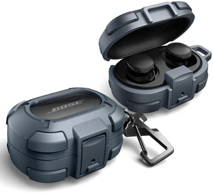 for Bose QuietComfort Earbuds Protective Case with Drop-Proof Lock, Shockproof Rugged Bumper Cover with Carabiner & Keyring for Bose QuietComfort Earbuds 2024 BlueCharger not Included for Bose QuietComfort Earbuds Protective Case with Drop-Proof Lock, Shockproof Rugged Bumper Cover with Carabiner & Keyring for Bose QuietComfort Earbuds 2024 BlueCharger not Included