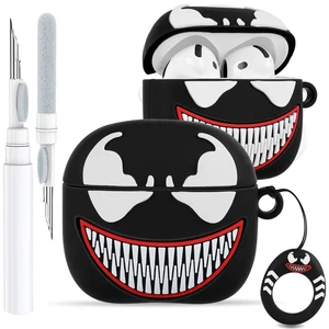 for AirPods 5th/4th Case, Cute 3D Cartoon Silicone Cover, Black Fang Shock-Absorbing Protection, Secure Keychain, Cleaner Kit Included, Soft-Touch Finish, Easy Carry for Women, Girls and Teens for AirPods 5th/4th Case, Cute 3D Cartoon Silicone Cover, Black Fang Shock-Absorbing Protection, Secure Keychain, Cleaner Kit Included, Soft-Touch Finish, Easy Carry for Women, Girls and Teens