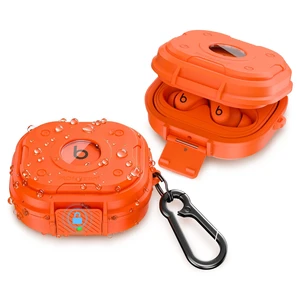 for Beats Powerbeats Fit Case Cover with Lock, Heavy Duty Full Coverage Hard Shell Protector, Secure Locking Latch, IPX5 Water-resistant, Spark Orange (Not for the Beats Fit Pro 2021) for Beats Powerbeats Fit Case Cover with Lock, Heavy Duty Full Coverage Hard Shell Protector, Secure Locking Latch, IPX5 Water-resistant, Spark Orange (Not for the Beats Fit Pro 2021)