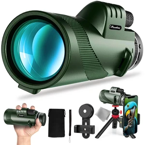40X60 Monocular Telescope with Smartphone Holder& Tripod, High Power Nitrogen-Filled Monocular for Adults with BAK4 Prism & FMC Lens, HD Monocular Scope for Birdwatching Hiking Concert Travelling 40X60 Monocular Telescope with Smartphone Holder& Tripod, High Power Nitrogen-Filled Monocular for Adults with BAK4 Prism & FMC Lens, HD Monocular Scope for Birdwatching Hiking Concert Travelling