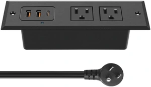 Recessed Power Strip with 45 W USB C Port, Fast Charging USB A Port Desk Outlet, Furniture Hidden Charging Station for Side Table, End Table, with 6 FT 45 Degree Flat Plug Extension Cord Recessed Power Strip with 45 W USB C Port, Fast Charging USB A Port Desk Outlet, Furniture Hidden Charging Station for Side Table, End Table, with 6 FT 45 Degree Flat Plug Extension Cord
