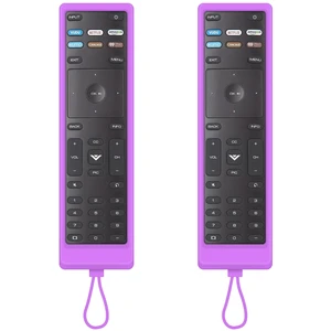 2 Pack Replacement for Vizio Smart TV Remote with Protective Cover (Purple) Universal Remote Control for Vizio TV Remote Compatible for VIZIO All LED LCD HD 4K UHD HDR Smart TV 2 Pack Replacement for Vizio Smart TV Remote with Protective Cover (Purple) Universal Remote Control for Vizio TV Remote Compatible for VIZIO All LED LCD HD 4K UHD HDR Smart TV