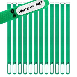 Cinch-Straps, 18" 12 Pack (Green) Features Buckle and Write on Label for Easy Cord Identification and Cable Management, Reusable Securing Cinch Straps Cinch-Straps, 18" 12 Pack (Green) Features Buckle and Write on Label for Easy Cord Identification and Cable Management, Reusable Securing Cinch Straps