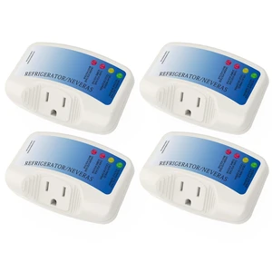 Refrigerator Surge Protector, Home Appliance Single Outlet Power Surge Protector Voltage Brownout Outlet Suitable for PC/TV/Refrigerator 120V 15A(4 Pack) Refrigerator Surge Protector, Home Appliance Single Outlet Power Surge Protector Voltage Brownout Outlet Suitable for PC/TV/Refrigerator 120V 15A(4 Pack)