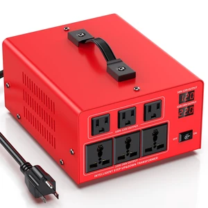 5000W Voltage Transformer Power Converter(110V to 220V, 220V to 110V) Step Up/Down Converter 110/120 Volt - 220/240 Volt w/US Power Cord, LCD Display, 3 US Outlets, 3 Universal Outlet 5000W Voltage Transformer Power Converter(110V to 220V, 220V to 110V) Step Up/Down Converter 110/120 Volt - 220/240 Volt w/US Power Cord, LCD Display, 3 US Outlets, 3 Universal Outlet
