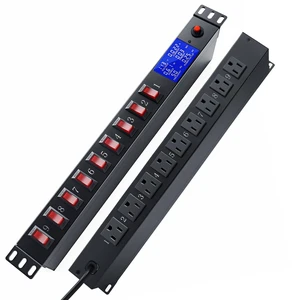 1U Rack Mount PDU Power Strip 9 Outlet Individual Switch 9 Outlets with Individual Switches for Independent Power Control, 1U 19" Rack Mount Fit, 15A 1875W Heavy Duty 14AWG 6ft Cord 1U Rack Mount PDU Power Strip 9 Outlet Individual Switch 9 Outlets with Individual Switches for Independent Power Control, 1U 19" Rack Mount Fit, 15A 1875W Heavy Duty 14AWG 6ft Cord