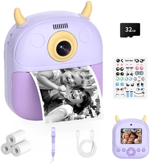 Kids Camera Instant Print, Birthday Gift for Kids Age 3-12, Selfie Digital Camera with 1080P Video & 2.4" Screen, Toddler Camera for 4 5 6 7 8 9 Year Old Boys Girls Kids Camera Instant Print, Birthday Gift for Kids Age 3-12, Selfie Digital Camera with 1080P Video & 2.4" Screen, Toddler Camera for 4 5 6 7 8 9 Year Old Boys Girls