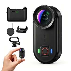 4K Mini Body Action Cameras POV Body Cam, 64GB Sports Camera with Audio Video Recording, Portable WiFi Magnetic Wearable Waterproof Thumb Camera for Motorcycle Vlogging Skiing Cycling Hiking-Black 4K Mini Body Action Cameras POV Body Cam, 64GB Sports Camera with Audio Video Recording, Portable WiFi Magnetic Wearable Waterproof Thumb Camera for Motorcycle Vlogging Skiing Cycling Hiking-Black